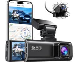 Full HD Auto Dashcam met Display - Dual-Camera Systeem voor Voor- en Achteruitzicht - Groot LCD-display en Parkeermodus - Auto Dashboard Recorder voor Extra Veiligheid en Bewaking