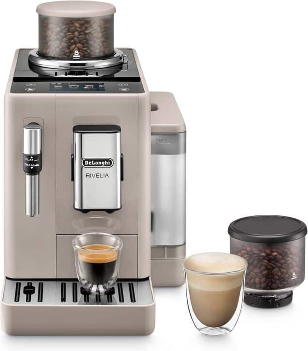 De'Longhi Rivelia EXAM440.35.BG - Volautomatische koffiemachine - Beige - 1,4 l waterreservoir — afbeelding 1