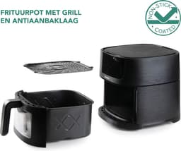 DOMO DO540FR Airfryer XXL - Heteluchtfriteuse - 6L - PFAS-vrij - 1500W — thumbnail 2