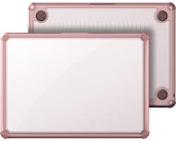 Dux Ducis - Laptoptas- Hoes geschikt voor Macbook Pro 14 (2021/2023) - Laptophoes- Warmte ventilatie - Laptop Sleeve- Laptop Tas- 360 Bescherming - Licht gewicht - Roze