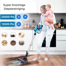 Inse Stofzuiger 23Kpa - Steelstofzuiger Draadloos - Snoerloze Stofzuiger - Stofzuiger Zonder Zak - Draadloze Stofzuiger - Automatische Stofzuiger - Stofzuigers - 250W — thumbnail 2