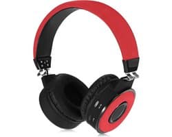 Draadloze Koptelefoon met Bluetooth - on-ear – rood