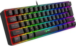 HXSJ V700 - Bedrade Gaming Toetsenbord - RGB - 61keys - QWERTY Toetsenborden - Zwart — thumbnail 4