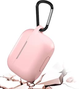 Hoesje geschikt voor Airpods Pro 2019 - Schokbestendig siliconen Case Silicone met clip - Roze — thumbnail 3