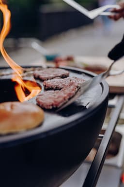 Höfats - Fire Kitchen Buitenkeuken met Bowl 57 Vuurschaal - Staal - Zwart - — thumbnail 3