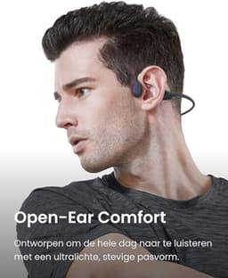 Bone Conductor - Sportkoptelefoon - Draadloze Koptelefoon - Open Ear - Premium — thumbnail 3