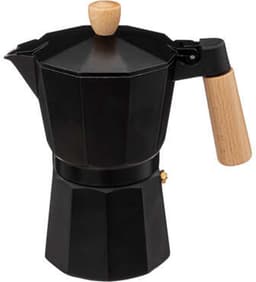 Percolator Zwart - 6 Kops – Espresso Koffiemaker – Moka Pot – RVS - Aluminium - Espressomaker — thumbnail 1