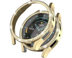 Hard Plastic Bumper Hoesje Diamant Goud Geschikt voor Samsung Galaxy Watch 6 40MM