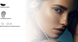 Bedrade oortjes - In Ear Oordopjes - Oortjes met Draad en Microfoon - Extra Bass - 3,5mm Jack Aansluiting - 120cm kabel - 3.5mm Bedrade Premium In-Ear Koptelefoon met Microfoon en Comfortabele Pasvorm - Wit — thumbnail 2