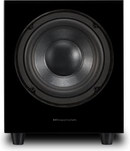 Wharfedale WH-D8 Actieve subwoofer – 200 mm woofer – Dynamische bas – Compact MDF-ontwerp – Zwart — thumbnail 2
