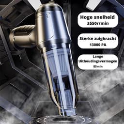 Happyment Kruimeldief - Handstofzuiger - Snoerloos - Draadloos - Auto Stofzuiger - Caravan - Best Verkocht - Wit — thumbnail 2