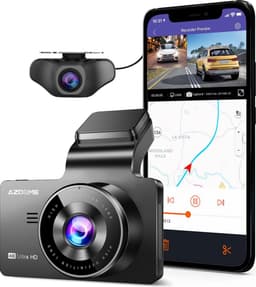 AZDome M63 Pro 2CH Dual dashcam met achter camera - Ultra 4K + FullHD resolutie - Wifi - GPS - Parkeerstand - 64gb Micro SD - 3.0 inch IPS LCD - dashcam voor auto met achter camera — thumbnail 1