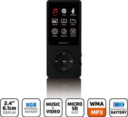 Lenco Xemio-669BK - MP3/MP4 speler met LCD scherm en 8GB intern geheugen - Zwart — thumbnail 4