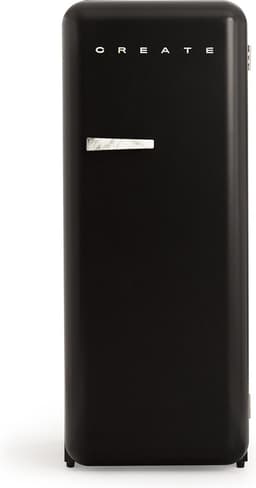 CREATE - Koelkast in retrostijl - Zwart - Handvat Marmer - FRIDGE RETRO 281L — thumbnail 1