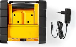 Nedis Bouwradio - FM Radio - Bluetooth - Batterij / Netvoeding - Digitaal - IPX5 - Handvat - Geel — thumbnail 3