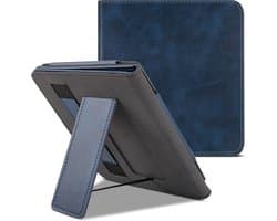 Lunso - Luxe sleepcover stand hoes - Geschikt voor Kobo Libra 2 (7 inch) - Blauw