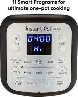Instant Pot Duo Crisp 7,6L multicooker met airfryer - Snelkoken, sauteren, stomen, slow cook, sous vide, warmhouden, air fry, roosteren, bakken, braden en dehydrateren. — thumbnail 3