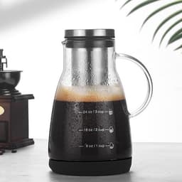 Cold Brew Koffie Maker - Slow Coffee - Borosilicaat Glas - 0.9 Liter - Uitneembare Filter — thumbnail 5
