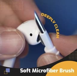 Airpods Cleaner - Schoonmaakset - 3 in 1 Pen - Cleaningkit - Oordopjes Reinigen Schoonmaken - Airpods Reiniging set - Earphone cleaning - Desinfecteren - Zwart — thumbnail 4