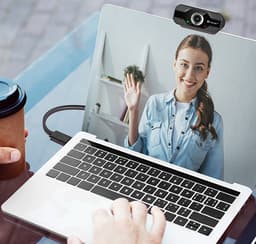 Webcam - Voor pc - Met Microfoon - Full HD — thumbnail 3