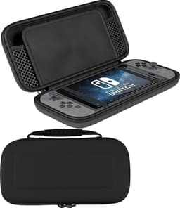 Hoes Geschikt voor Nintendo Switch Case Hoesje - Bescherm Hoes Geschikt voor Nintendo Switch Hoes Hard Cover - Zwart — thumbnail 1
