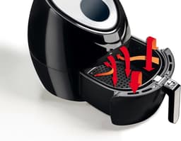Ariete 4618/00 Airfryer XXL - hetelucht friteuse- 5.5 Liter - 1800 Watt - 7 Programma's - Zwart — thumbnail 12