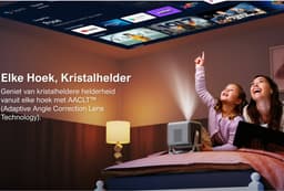 ULTIMEA Smart Beamer met Android TV 11.0 en Netflix, 600 ANSI HDR HLG, 90° Gimbal — thumbnail 4