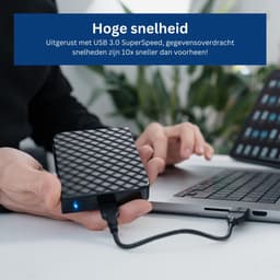 ApexArte® Harde Schijf Extern - Draagbare - 2TB Opslag - Zwart — thumbnail 3