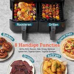 Cosori Dual Basket - Airfryer XXL – 8.5L – 2 Manden – 6 Programma’s — thumbnail 10