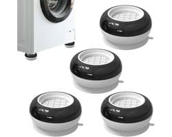 IBBO Shop - 4 stuks trillingsdempers voor wasmachine - wasmachine dempers - wasmachine mat - wasmachines anti-trillingsmat - Wasmachine Verhoger - antislipmat voor wasmachines en drogers - Nieuwe model