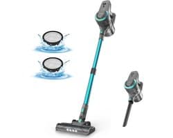 Snoerloze stofzuiger - Steelstofzuiger Draadloos - 20KPA - 2200 mAh Accu - 6 in 1 functies - Groen