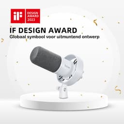 FIFINE - T688W - USB / XLR - Dynamische Microfoon - Met Boom Arm - Streaming - Podcasting - Gaming - Geschikt voor PS4 / PS5 / PC - Wit — thumbnail 2