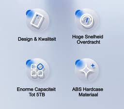 Dutch Wanted Space Draagbare HDD Externe Harde Schijf - Snelle writing speed - 500GB aan Solide State Opslag - Plug and play - Portable storage - Opslag extern pc of laptop - USB 3.2 - Harde schijf expansion — thumbnail 5