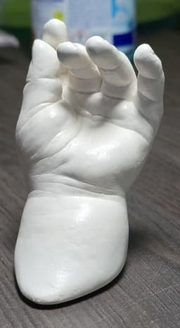 Handenbeeld | Handafdruk | Gipsafdruk | GipsHanden | Hand | 3D | Basis Pakket bestaat uit 200 gram Casting Mix Poeder & 500 gram Gips | Bodycasting | Extensso® | Gipsafdruk | Alginaat | Een herinnering | Hobby Pakket | Bodycasting | Handbeeld — thumbnail 2