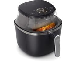 Philips 3000 Series Airfryer - NA341/00 - Kijkvenster - RapidAir Plus - 7.2L - Tot 6 Personen - Zwart — thumbnail 1
