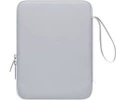 BUBM Tablet hoes voor iPad 9e/10e Generatie-iPad Pro-Tablets 10.9-12.9 inch-PU Lederen Tabletdraagtas-Tablethoes-met Riem-Lichtgrijs-Geschikt voor diverse Tablets en E-readers-E-reader Hoes-Tablettas Dames en Heren-Stijlvolle Bescherming