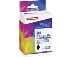 Edding Inktcartridge vervangt Brother LC-3219XLBK Compatibel Zwart EDD-583 18-583-01