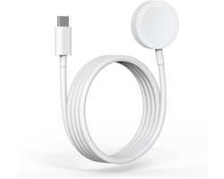 YONO Oplader geschikt voor Apple Watch - Type USB-C - Oplaadkabel - Charger - Accessoires - Wit