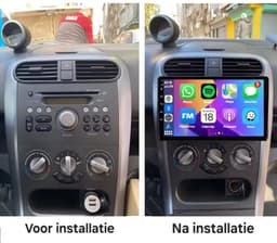 Autoradio 4/64GB met Carplay en Android auto | Geschikt voor Opel Agila en Suzuki Splash Ritz 2008-2014 | Radio scherm met Navigatie | 2008 2009 2010 2011 2012 2013 2014 — thumbnail 3
