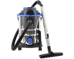 GEKO Industriële stofzuiger - nat en droog - 25L - 1500W - roestvrij staal