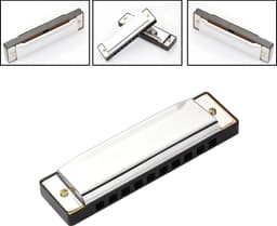 LOUZIR Mondharmonica - Blues - Harp - Majeur - Blaasinstrument - Harmonica C - Mond Blaas Instrument - Mouth Harmonica - Wind Instrument — thumbnail 1