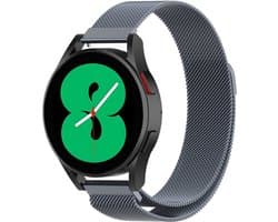 By Qubix - Geschikt voor Garmin bandje - Geschikt voor Garmin Venu 2 / Garmin Venu 3 - Milanese bandje - Space Grey - Smartwatch bandje 22mm