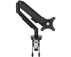 Enkele monitorarm incl. USB poorten wit