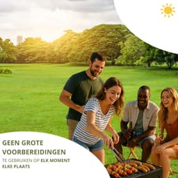 Twenty4seven® BBQ Grill - Tafel Barbecue & Houtskoolbarbecues - Mini Houtskool Smoker - Opvouwbaar & Ideaal voor Camping of Vakantie — thumbnail 5