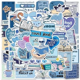 Boekachtige Stickers Set - 100 stuks | Esthetisch, Kawaii, Scrapbook Stickers | Voor Kindle Hoes, Laptop, Koffer — thumbnail 1