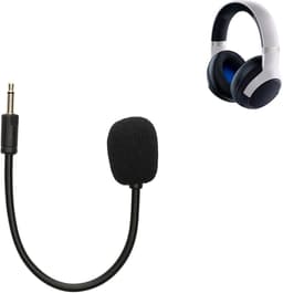 kwmobile microfoon voor gaming headset - geschikt voor Razer Kaira Pro - 10 cm - In zwart — thumbnail 2