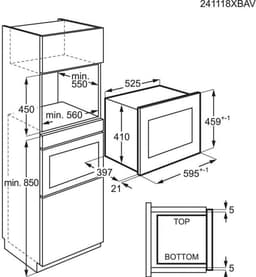 AEG TB6SM261FB - 6000 Serie - Inbouwmagnetron - 900 W - Zwart — thumbnail 3
