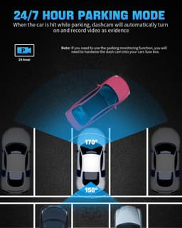 Dashcam voor Auto - Dual - Camerabewaking - Full HD - Zwart — thumbnail 2