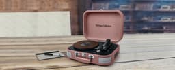 Muse MT-201BTP - Bluetooth kofferplatenspeler met encoding-functie, roze — thumbnail 3