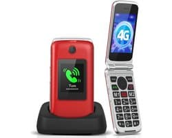 Senioren Mobiele Telefoon 4g - Senioren GSM - Rood